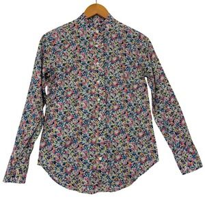 Liberty Art Fabrics For J Crew Shirt Sz 0 Floral Ruffle Artsy Decor Top